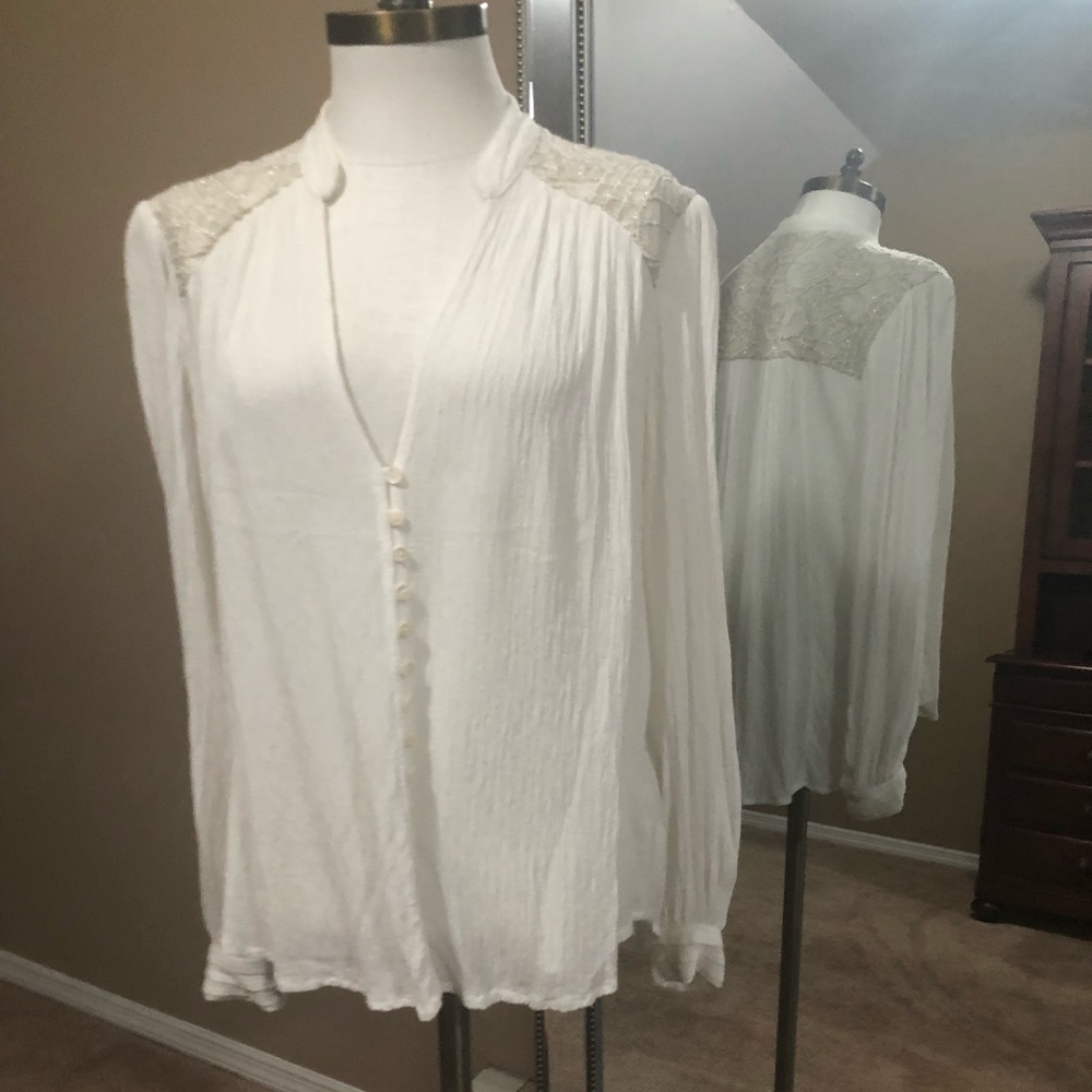 Delicate white blouse